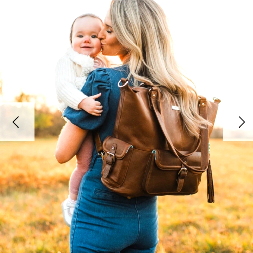 Lily Jade Meggan diaper bag - genuine leather
